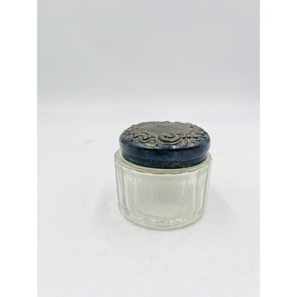 Lady Primrose Empty 3 Inch Floral Design Cream Jar Vintage - Picture 2 of 8